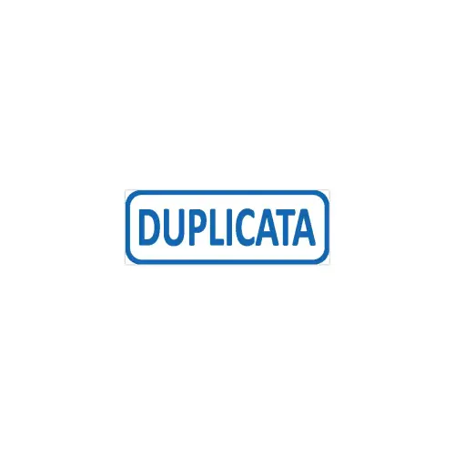 Stempel comm. Xprint "Duplicaat" - Blauw