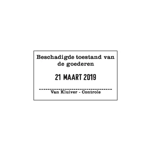 Professionele, gepersonaliseerde datumstempel "M&eacute;tal Line" 5460 - 6 regels - TRODAT 