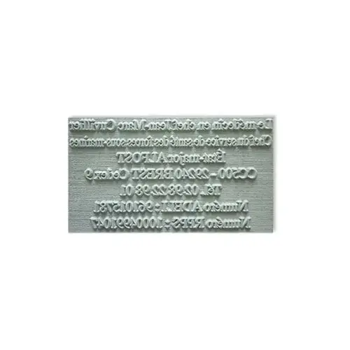 Rubberplaat voor stempel - afdruk 7 lijnen