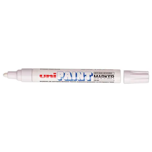Permanente markeerstift Paint - Wit - UNI BALL