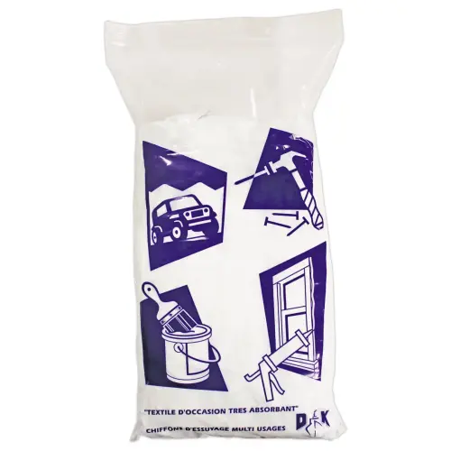 Pak witte katoenen doekjes - 1kg - voorgesneden