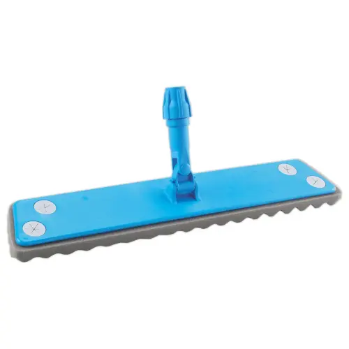 Trapeziumvormige bezemstok met rubberzool L 60 cm - vloerreiniging