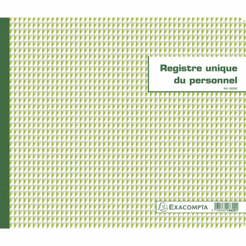 Personeelsregister - 56 pagina's - EXACOMPTA 