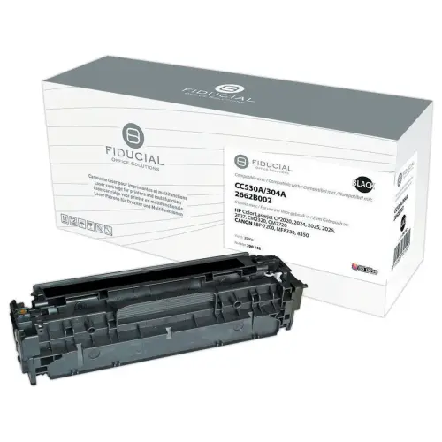 Lasercartridge FIDUCIAL compatibel HP CC530A Zwart 2662B002