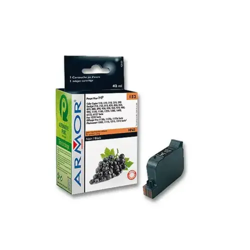 Inkjetcartridge ARMOR equivalent aan HP 45 zwart 51645A