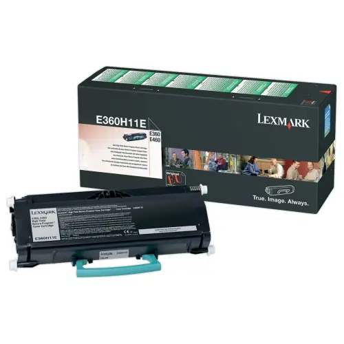 Toner LEXMARK zwart HC E360H11E