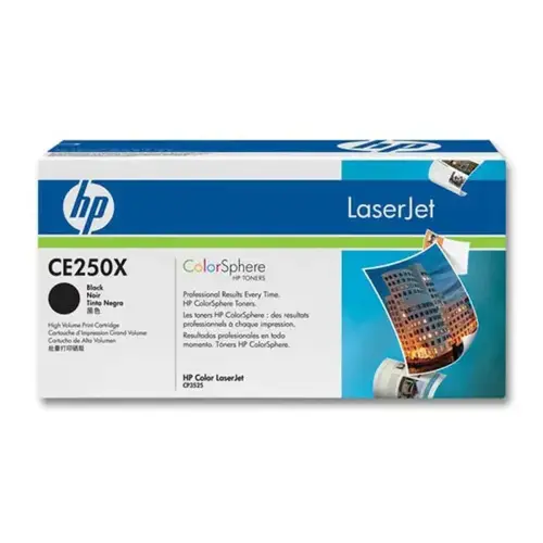 HP 504X CE250X zwarte toner Hoge capaciteit