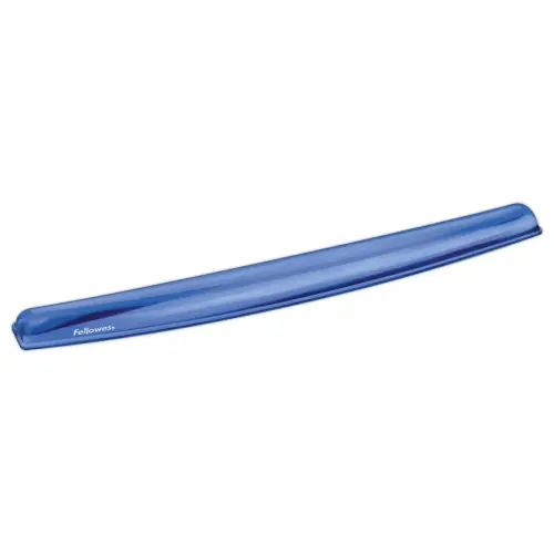 Gelpolssteun voor toetsenbord - FELLOWES- Cystal - blauw