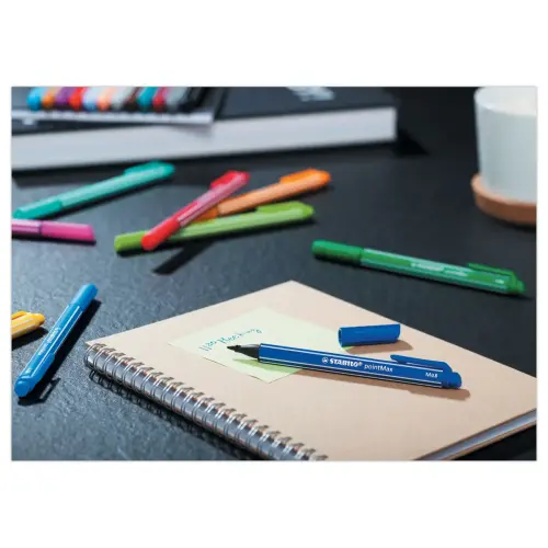 15 Stiften pointMax - Middelgrote punt - Waterinkt - Assortimente kleuren - Stabilo