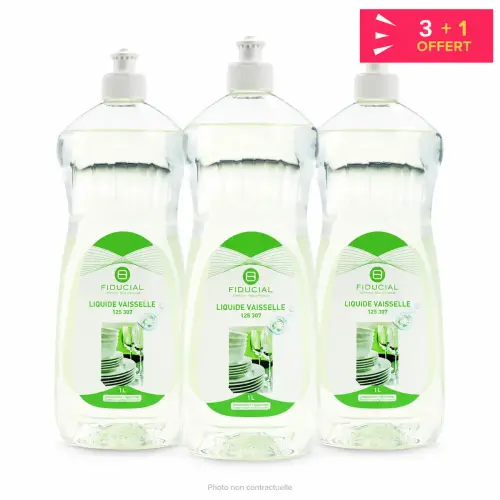 3 Vaatwasmiddelen + 1 gratis - 1L - Fiducial