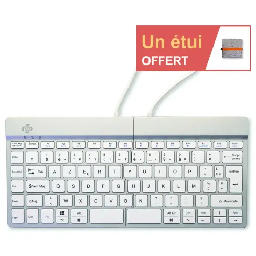 Wit ergonomisch Split Break-toetsenbord