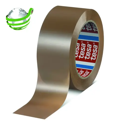 6 Transparante verpakkingstape van gerecycled PET 132M x 50 mm 