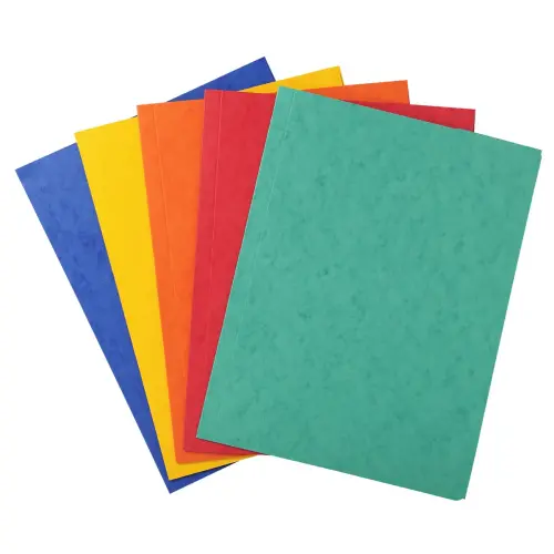 Eenvoudige map zonder elastiek met 3 glanzende kaarthoezen 390 g/m&sup2; &reg; - A4 - Assortimentele kleuren - Exacompta 