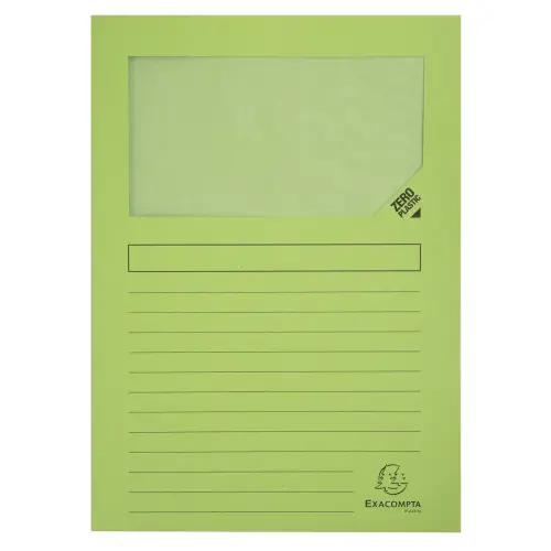 Pak van 25 Forever&reg; 120 g/m&sup2; vensterhemden - 22 x 31 cm - Voorjaarsgroen - Exacompta 