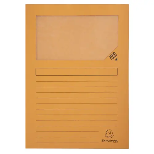 Pak van 25 Forever® venstermappen 120 g/m² - 22 x 31 cm - Oranje - Exacompta