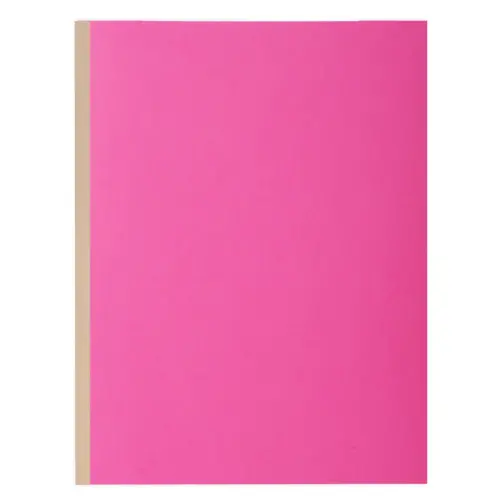 Pak van 10 rugvouwmappen met canvas rug ROCK'S 320 g/m2 - 24 x 32 cm - Roze - Exacompta 