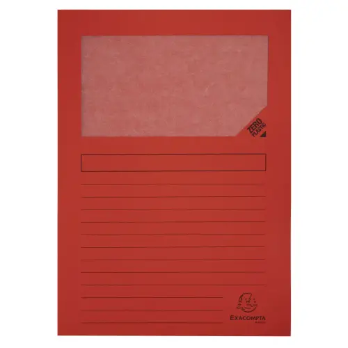 Pak van 25 vensterhemden Forever&reg; 120 g/m&sup2; - 22 x 31 cm - Rood - Exacompta 