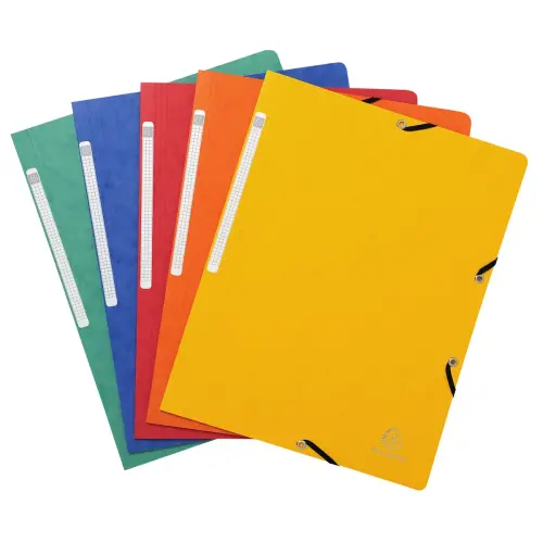 Elastisch hemd zonder klep, glanzende kaart 355 g/m² - A4 - Assortimente kleuren - Exacompta