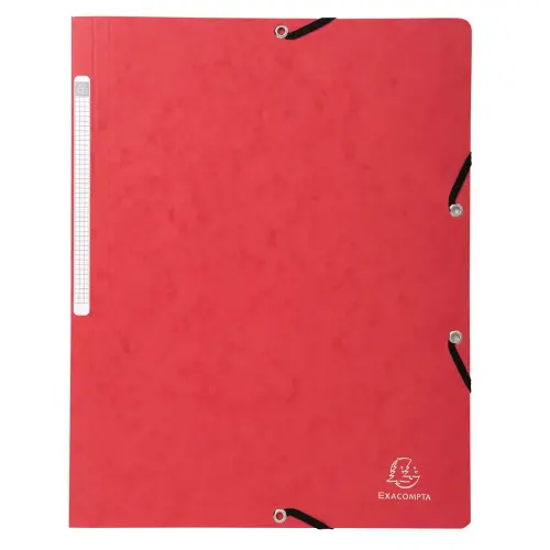 Elastomap glanskarton 355 z/ klep rood