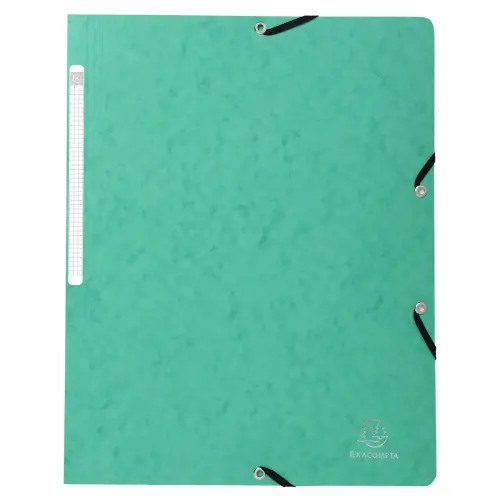 Elastisch hemd zonder klep glanzende kaart 355g/m&sup2; - A4 - Groen - Exacompta 