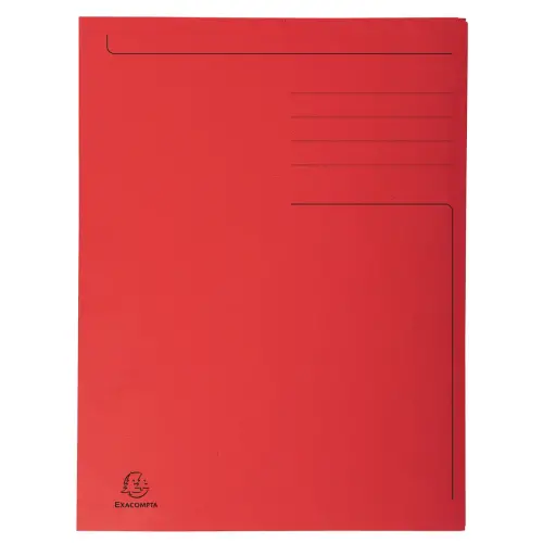 Map bedrukt 3 klep FOREVER folio rood