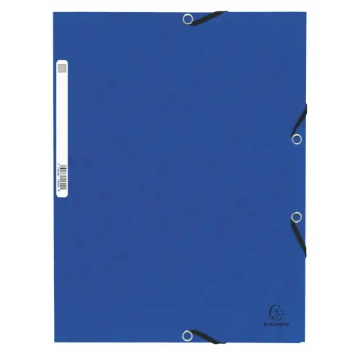 Elastomap glanskarton 355 3 klep blauw 