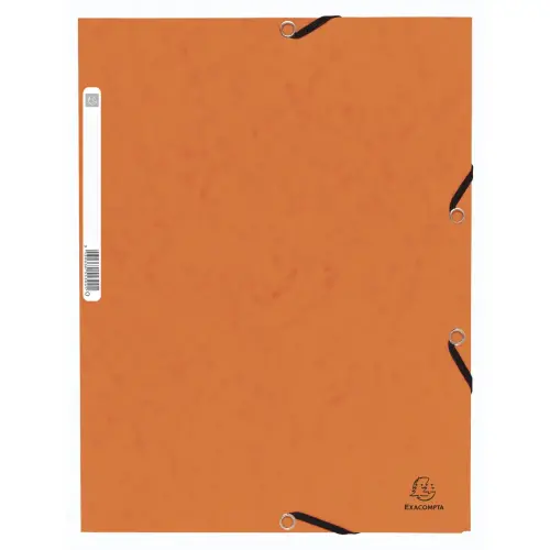 Elastomap glanskarton 355 3 klep oranje