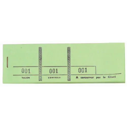 Nummerblokje gekleurd 4,5x15 100bl groen