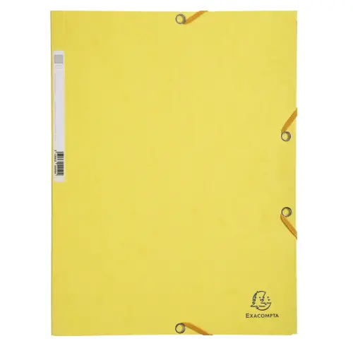 Elastomap glanskarton 400 3 klep geel