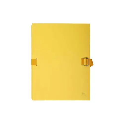Map uitrekbare rug+klep papier geel