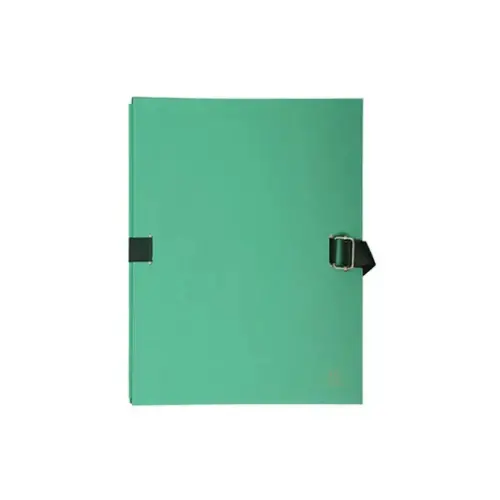 Map uitrekbare rug+klep papier li-groen