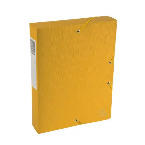 Exabox opbergdoos Rug 60 mm Gelamineerd karton Scotten - A4 - Geel - Exacompta