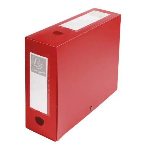 Klasseerdoos PP opaak rug 100mm rood