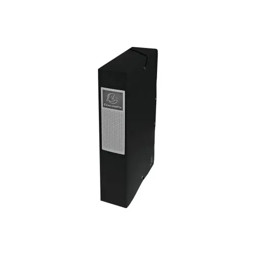 Exabox opbergdoos Rug 60 mm Glanzend karton - A4 - Zwart - Exacompta