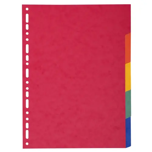 Tabbladen kaart 220 g 5 posities - A4 maxi - Exacompta