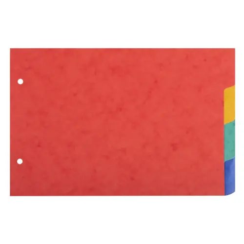 Tabbladen voor glanzende bristolkaarten 225 g/m2 4 posities - A5 148 x 210 mm - Exacompta