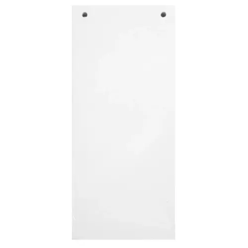Pak van 100 effen horizontale tabbladen met perforatie - 105 x 240 mm - Wit - Exacompta 