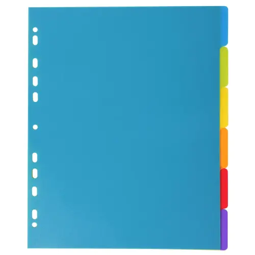 Tabbladen PP A4+ 6 tabs CAMPUS