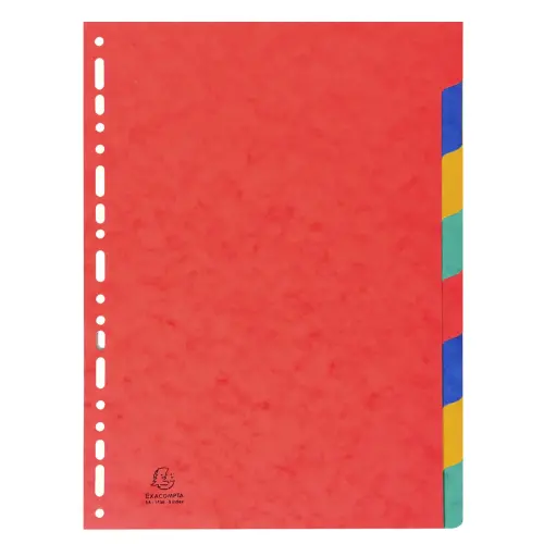 Tabbladen glanskarton 225g A4  8 tabs 