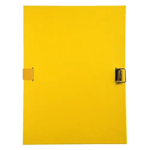 Rekbare rugband blouse met voetklep en gespsluiting met geribbelde schuifschakel - polypropyleen - Geel - Exacompta