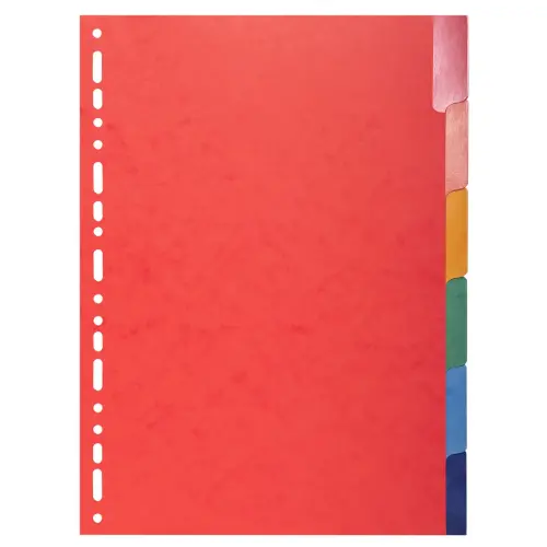 Tabbl. glanskarton 225g A4 verst.6 tabs