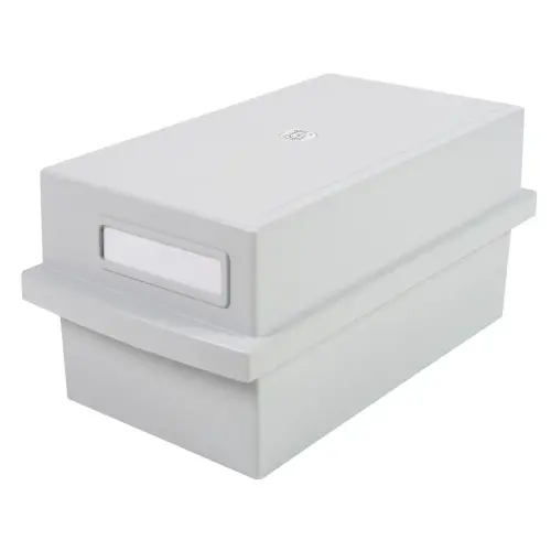 K 600 kaarten doos A7 lichtgrijs