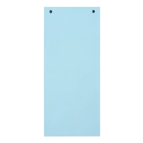 Pakket van 100 effen horizontale tabbladen met perforatie Forever - 105 x 240 mm - Lichtblauw - Exacompta