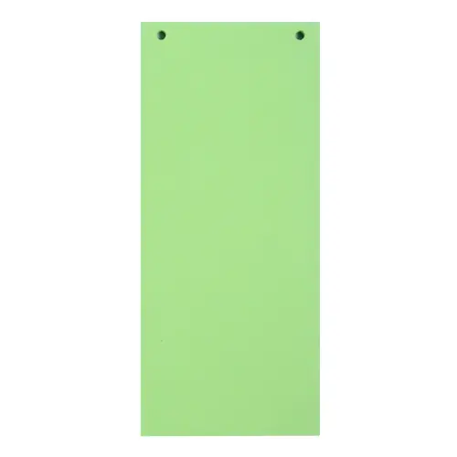 Pak van 100 effen horizontale tabbladen met perforatie Forever - 105 x 240 mm - Groen - Exacompta