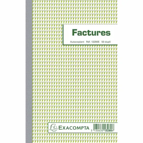 Meerdere facturen 21 x 13,5 cm 50 zelfkopiërende duplicaatvellen - Exacompta