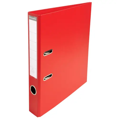 PVC hefboomordner A4 rug 50 mm - Rood - Exacompta