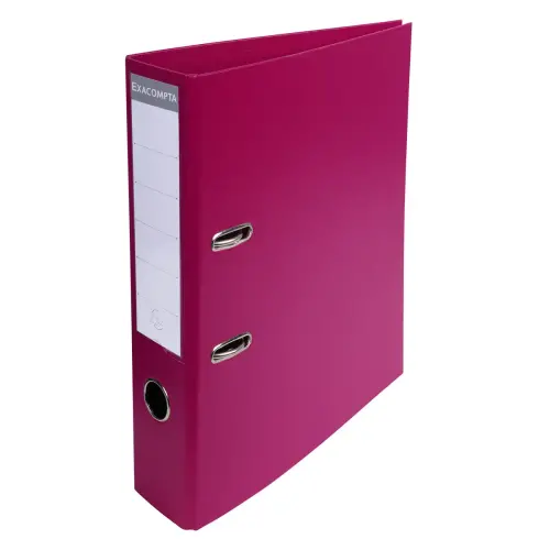 PVC A4 hefboomordner rug van 70 mm - Fuchsia - Exacompta