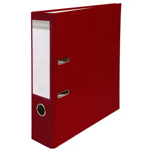 Ordner karton/PP A4 75mm bordeaux