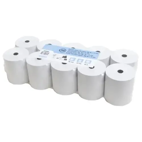 Rol papier voor kassabonnen 80 x 80 mm - 1-laags thermisch 55 g/m2 zonder BPA - Exacompta 