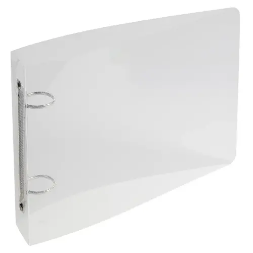 Ringmap voor bristolkaarten 125 x 200 2 ringen 25 mm polypropyleen Crystal colours - Cristal - Exacompta